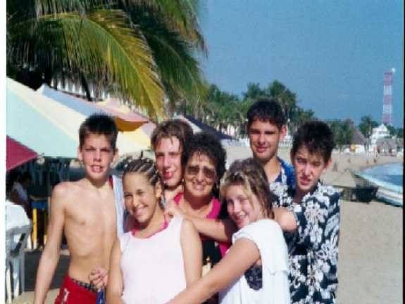 sondraand6ofhergrandchildrenatmelaquebeachinjalisco.jpg